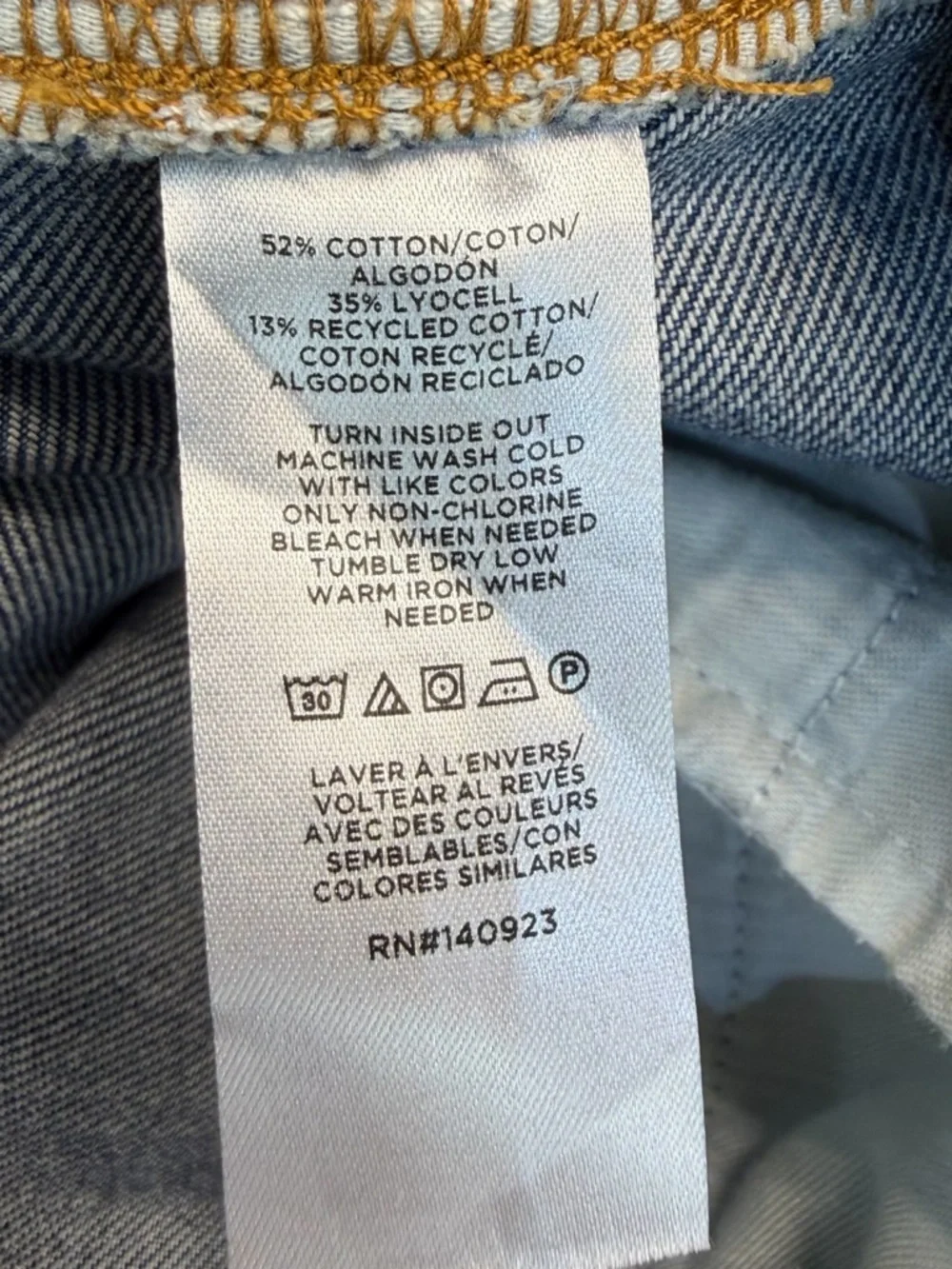 LOFT Wide Leg Jeans High Rise Trouser Denim Sz 8 Y2K Coastal Chic Casual - Picture 13 of 13